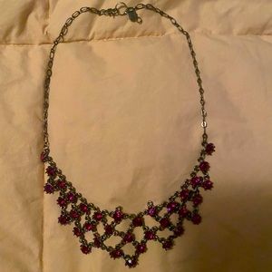 Red rhinestone necklace
